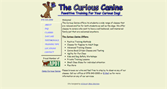 Desktop Screenshot of curiouscanine.com