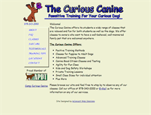 Tablet Screenshot of curiouscanine.com